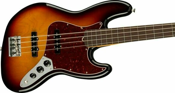 Bezpražcová baskytara Fender American Professional II Jazz Bass RW FL 3-Tone Sunburst - 3