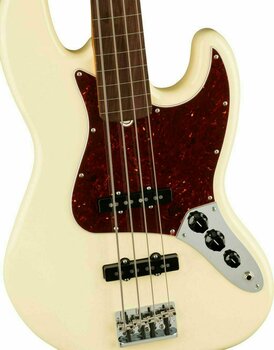 Bezpražcová basgitara Fender American Professional II Jazz Bass RW FL Olympic White - 4