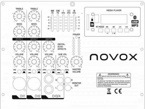 Prenosný ozvučovací PA systém Novox n1000 Prenosný ozvučovací PA systém - 13
