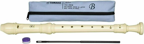 Блок флейта алт Yamaha YRA 28 BIII Блок флейта алт F Бял - 2
