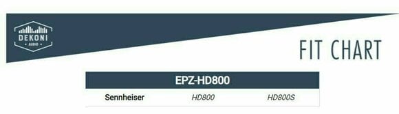 Ear Pads for headphones Dekoni Audio EPZ-HD800-HYB Ear Pads for headphones  HD800 Black - 6