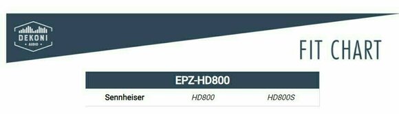 Fülpárna fejhallgató Dekoni Audio EPZ-HD800-ELVL Fülpárna fejhallgató  HD800 Fekete - 7