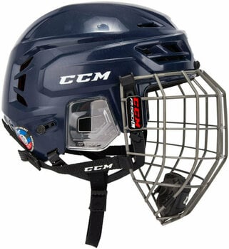 Eishockey-Helm CCM Tacks 710 Combo SR Schwarz M Eishockey-Helm - 2