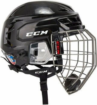 Hockey Helmet CCM Tacks 310 Combo SR Black L Hockey Helmet - 2