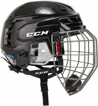 Hockey Helmet CCM Tacks 310 Combo SR Blue L Hockey Helmet - 2