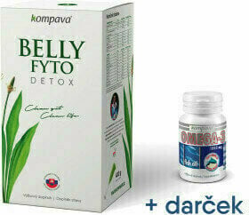 Multivitamine Kompava Belly Fyto Detox 400g + Omega 30 caps Banane Capsule Multivitamine - 2