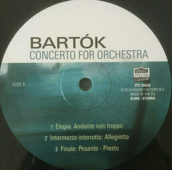 Disque vinyle B. Bartók - Concerto For Orchestra (LP) - 3