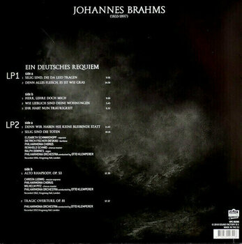 Vinyl Record Johannes Brahms - Brahms Ein Deutsches Requiem / Alto Rhapsody / Tragic Overture (2 LP) - 6
