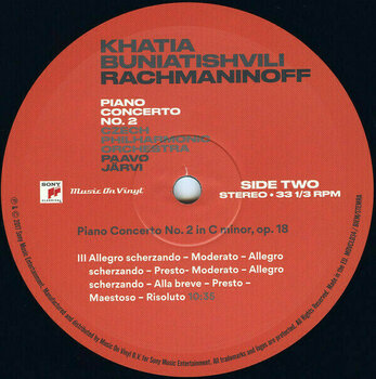Vinyl Record Khatia Buniatishvili - Rachmaninoff - Piano Concertos Nos 2 & 3 (2 LP) - 3