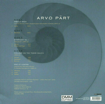 Vinyl Record Arvo Part - Tabula Rasa (2 LP) - 2