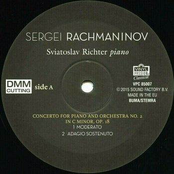 Disque vinyle S. V. Rachmaninov - Piano Concerto No.2, 4 Preludes (LP) - 2