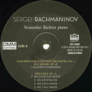 Disque vinyle S. V. Rachmaninov - Piano Concerto No.2, 4 Preludes (LP) - 3