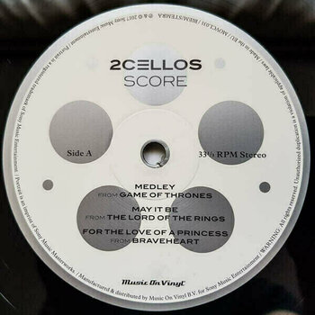 Disque vinyle 2Cellos - Score (180g) (2 LP) - 2