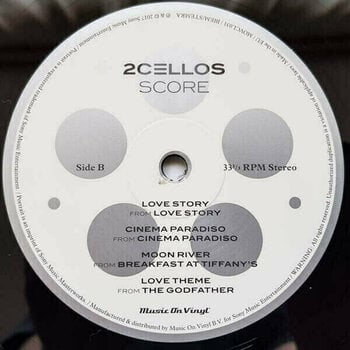 Vinyl Record 2Cellos - Score (180g) (2 LP) - 3