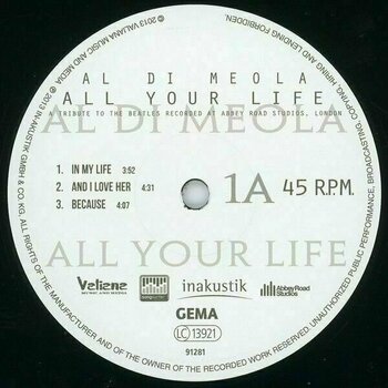 LP Al Di Meola - All Your Life (2 LP) - 2