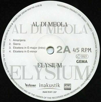 Vinyl Record Al Di Meola - Elysium (2 LP) - 4