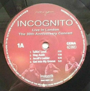 Vinyl Record Incognito - Live In London: 30th Anniversary Concert (2 LP) - 4