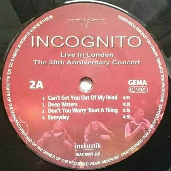 Vinyl Record Incognito - Live In London: 30th Anniversary Concert (2 LP) - 6