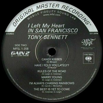 Vinylskiva Tony Bennett - I Left My Heart In San Francisco (LP) - 4