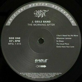 Disco in vinile J. Geils Band - Morning After (LP) - 3