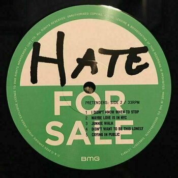 Vinyl Record The Pretenders - Hate For Sale (LP) - 4