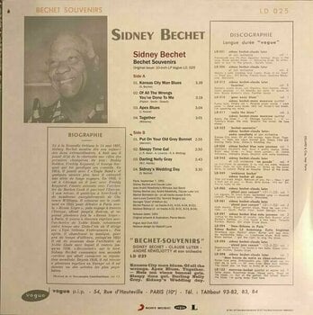 Płyta winylowa Sidney Bechet - Bechet Souvenir (Claude Lut) (LP) - 4