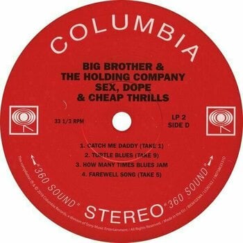 Hanglemez Big Brother & The Holding - Sex, Dope And Cheap Thrills (LP) - 6