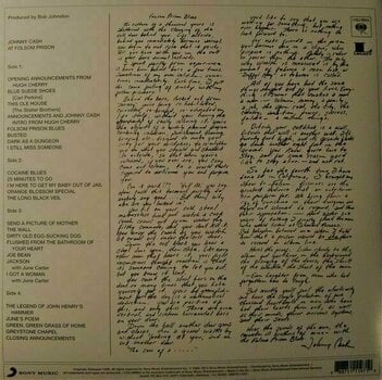 Vinyl Record Johnny Cash - At Folsom Prison (2 LP) - 2