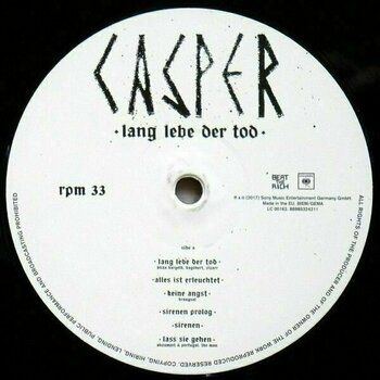 Hanglemez Casper - Lang Lebe Der Tod (LP) - 4