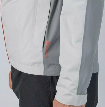 Waterproof Jacket Galvin Green Aaron Gore-Tex Cool Grey/Sharkskin/Red Orange M - 4