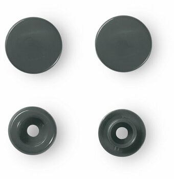 Snap Fasteners PRYM Color snaps Snap Fasteners Dark Grey 12,4 mm - 2
