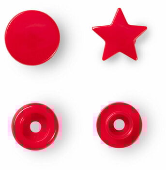 Fermetures à pression PRYM Color snaps Fermetures à pression Red 12,4 mm - 2