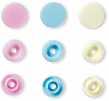 Zacvakávací knoflíky PRYM Color Snaps Zacvakávací knoflíky Rose/Light Blue/Pearl 12,4 mm - 2