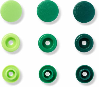Fermetures à pression PRYM Color Snaps Fermetures à pression Green 12,4 mm - 2