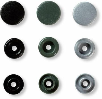 Botões de pressão PRYM Color Snaps Botões de pressão Grey 12,4 mm - 2