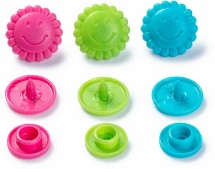 Fermetures à pression PRYM Color Snaps Fermetures à pression Turquoise/Green/Pink 13,6 mm - 2