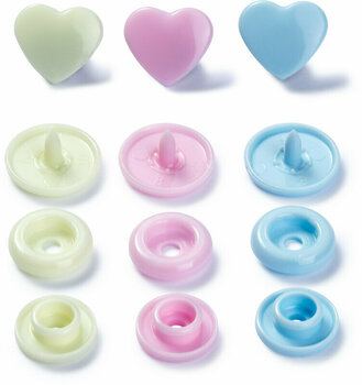Botões de pressão PRYM Color Snaps Botões de pressão Rose/Green/Light Blue 12,4 mm - 2