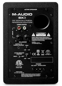 2-suuntainen aktiivinen studiomonitori M-Audio BX3 - 3