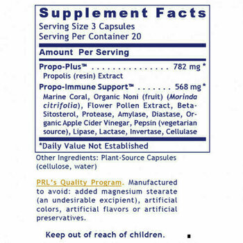 Antioxidanți și extracte naturale PRL Propolis Immune 60 caps Antioxidanți și extracte naturale - 2
