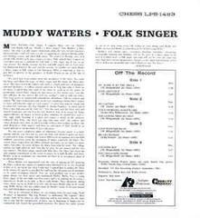 Vinylplate Muddy Waters Folk Singer (2 LP) - 1