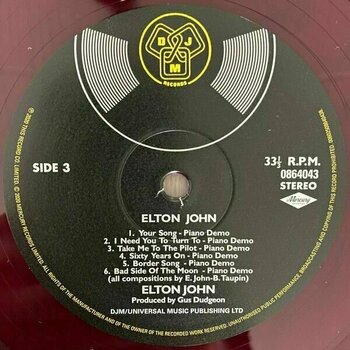 Disco in vinile Elton John - Elton John (Purple Transparent) (2 LP) - 5