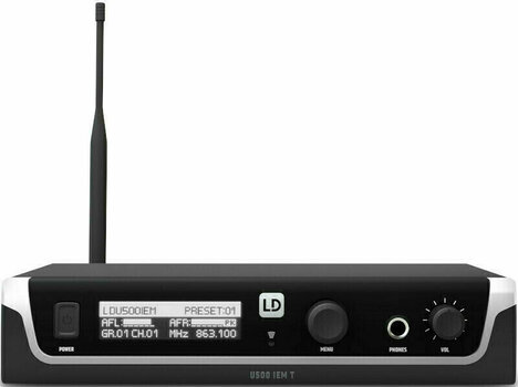 Trådlös öronövervakning LD Systems U508 IEM HP 863 - 865 MHz + 823 - 832 MHz - 4