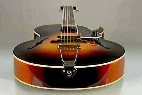 Semi-akoestische gitaar The Loar LH-350 Vintage Sunburst - 4