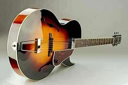 Guitarra semi-acústica The Loar LH-350 Vintage Sunburst - 5