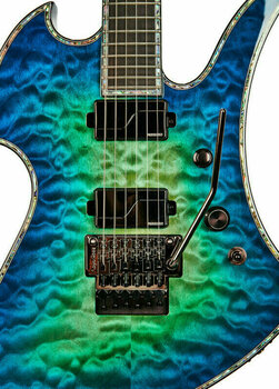 Elektrische gitaar BC RICH Mockingbird Extreme Exotic FR Cyan Blue - 3