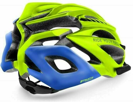 Capacete de bicicleta R2 Pro-Tec Helmet Matt Neon Yellow/Blue L Capacete de bicicleta - 2