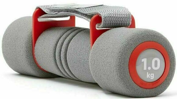 One Arm Dumbbell Reebok Softgrip 1 kg Grey-Red One Arm Dumbbell - 2