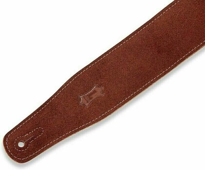 Leather guitar strap Levys Sheepskin Padding MS26SS Leather guitar strap Brown - 4