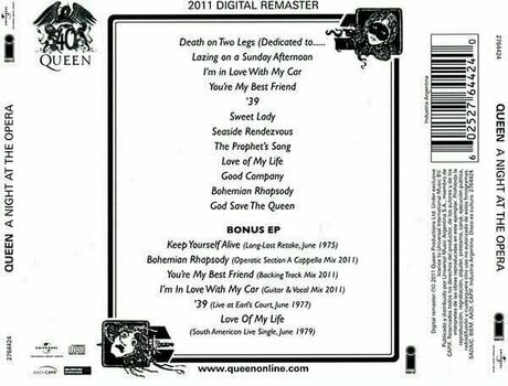 Music CD Queen - A Night At The Opera (2 CD) - 4