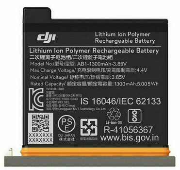 Batterie pour équipement vidéo DJI Osmo Action 1300mAh LiPo (DJIOA740029) La batterie - 2